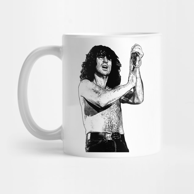 Retro Bon Scott by tykler